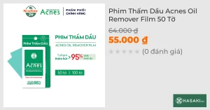 Phim Thấm Dầu Acnes Oil Remover Film 50 Tờ