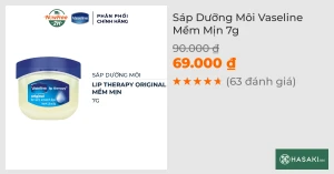 Sáp Dưỡng Môi Vaseline Mềm Mịn 7g