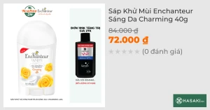 Sáp Khử Mùi Enchanteur Sáng Da Charming 40g