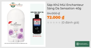 Sáp Khử Mùi Enchanteur Sáng Da Sensation 40g
