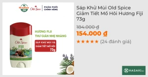 Sáp Khử Mùi Old Spice Giảm Tiết Mồ Hôi Hương Fiji 73g