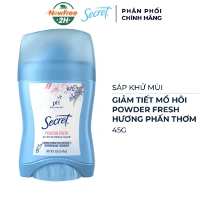 Sáp Khử Mùi Secret Giảm Tiết Mồ Hôi Hương Phấn Thơm 45g
