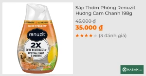 Sáp Thơm Phòng Renuzit Hương Cam Chanh 198g