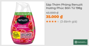 Sáp Thơm Phòng Renuzit Hương Phúc Bồn Tử 198g
