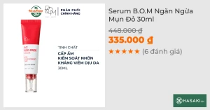 Serum B.O.M Ngăn Ngừa Mụn Đỏ 30ml