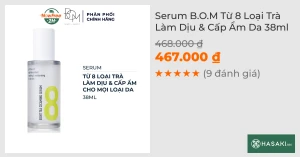 Serum B.O.M Từ 8 Loại Trà Làm Dịu & Cấp Ẩm Da 38ml