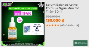 Serum Balance Active Formula Ngừa Mụn Mờ Thâm 30ml