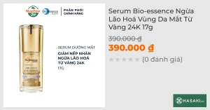 Serum Bio-essence Ngừa Lão Hoá Vùng Da Mắt Từ Vàng 24K 17g