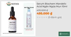 Serum Biochem Mandelic Acid Ngăn Ngừa Mụn 10ml