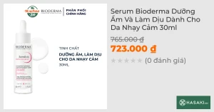 Serum Bioderma Dưỡng Ẩm Và Làm Dịu Dành Cho Da Nhạy Cảm 30ml