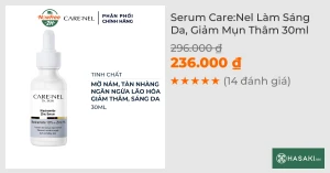 Serum Care:Nel Làm Sáng Da, Giảm Mụn Thâm 30ml