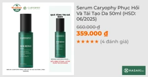 Serum Caryophy Phục Hồi Và Tái Tạo Da 50ml (HSD: 06/2025)