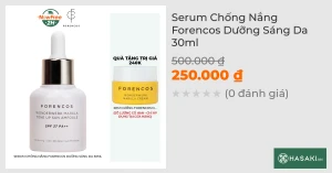 Serum Chống Nắng Forencos Dưỡng Sáng Da 30ml