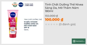Serum Dưỡng Thể Nivea Sáng Da, Mờ Thâm Nám 170ml
