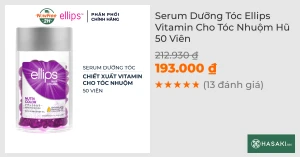 Serum Dưỡng Tóc Ellips Vitamin Cho Tóc Nhuộm Hũ 50 Viên