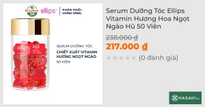 Serum Dưỡng Tóc Ellips Vitamin Hương Hoa Ngọt Ngào Hũ 50 Viên