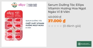 Serum Dưỡng Tóc Ellips Vitamin Hương Hoa Ngọt Ngào Vỉ 8 Viên