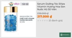 Serum Dưỡng Tóc Ellips Vitamin Hương Hoa Sen Nước Hũ 50 Viên