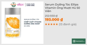 Serum Dưỡng Tóc Ellips Vitamin Óng Mượt Hũ 50 Viên