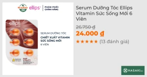 Serum Dưỡng Tóc Ellips Vitamin Sức Sống Mới 6 Viên