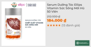 Serum Dưỡng Tóc Ellips Vitamin Sức Sống Mới Hũ 50 Viên