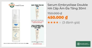 Serum Embryolisse Double HA Cấp Ẩm Đa Tầng 30ml