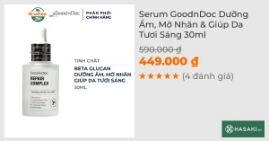 Serum GoodnDoc Dưỡng Ẩm, Mờ Nhăn & Giúp Da Tươi Sáng 30ml