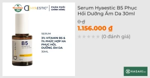 Serum Hyaestic B5 Phục Hồi Dưỡng Ẩm Da 30ml