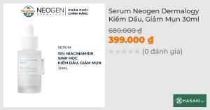 Serum Neogen Dermalogy Kiềm Dầu, Giảm Mụn 30ml