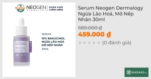 Serum Neogen Dermalogy Ngừa Lão Hoá, Mờ Nếp Nhăn 30ml