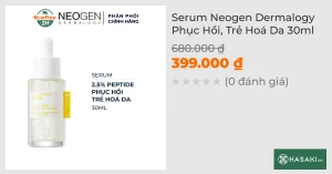 Serum Neogen Dermalogy Phục Hồi, Trẻ Hoá Da 30ml