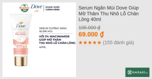 Serum Ngăn Mùi Dove Giúp Mờ Thâm Thu Nhỏ Lỗ Chân Lông 40ml