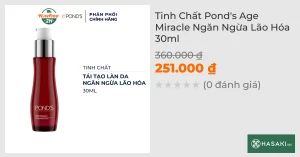 Serum Pond's Age Miracle Ngăn Ngừa Lão Hóa 30ml