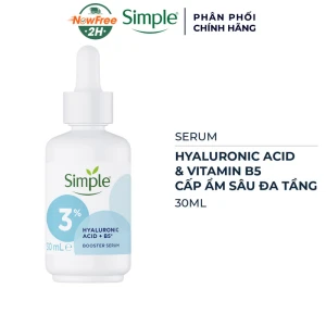 Serum Simple Hyaluronic Acid & B5 Cấp Ẩm Sâu Đa Tầng 30ml