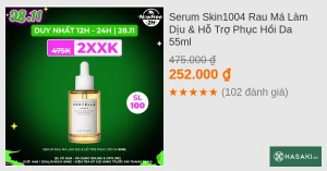Serum Skin1004 Rau Má Làm Dịu & Hỗ Trợ Phục Hồi Da 55ml