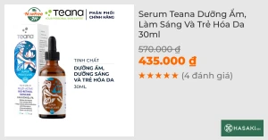 Serum Teana Dưỡng Ẩm, Làm Sáng Và Trẻ Hóa Da 30ml