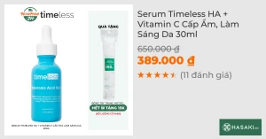 Serum Timeless HA Vitamin C Cấp Ẩm, Làm Sáng Da 30ml