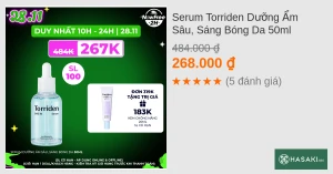 Serum Torriden Dưỡng Ẩm Sâu, Sáng Bóng Da 50ml