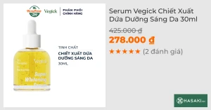 Serum Vegick Chiết Xuất Dứa Dưỡng Sáng Da 30ml
