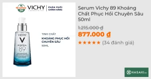 Serum Vichy 89 Khoáng Chất Phục Hồi Chuyên Sâu 50ml