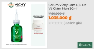 Serum Vichy Làm Dịu Da Và Giảm Mụn 30ml