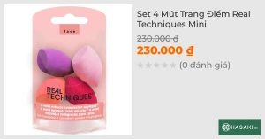 Set 4 Mút Trang Điểm Real Techniques Mini