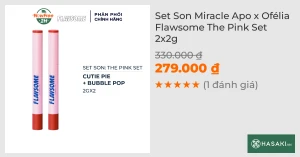 Set Son Miracle Apo x Ofélia Flawsome The Pink Set 2x2g