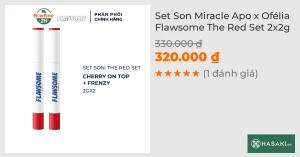 Set Son Miracle Apo x Ofélia Flawsome The Red Set 2x2g