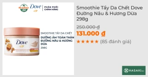Smoothie Tẩy Da Chết Dove Đường Nâu & Hương Dừa 298g