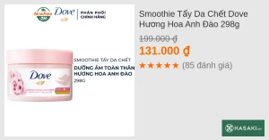 Smoothie Tẩy Da Chết Dove Hương Hoa Anh Đào 298g