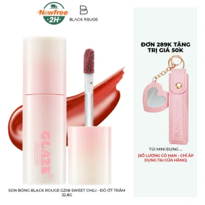 Son Bóng Black Rouge GZ06 Sweet Chili - Đỏ Ớt Trầm 32.8g