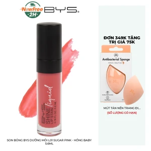 Son Bóng BYS Dưỡng Môi L01 Sugar Pink - Hồng Baby 5.6ml