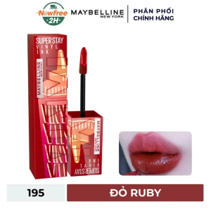 Son Bóng Maybelline 195 Barbecue - Đỏ Ruby 4.2ml