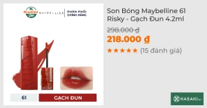 Son Bóng Maybelline 61 Risky - Gạch Đun 4.2ml